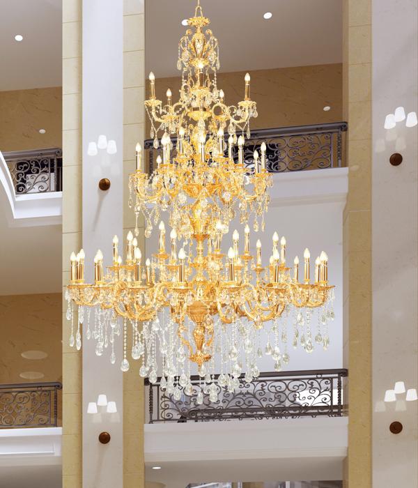 루카 55등 크리스탈펜던트조명 대형샹들리에