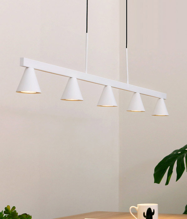 아로스 5등 LED식탁등 아일랜드식탁등